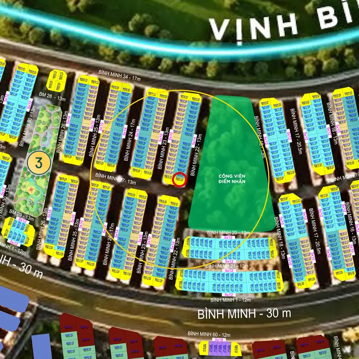 Vị trí lô BM22-33 trên tổng mặt bằng