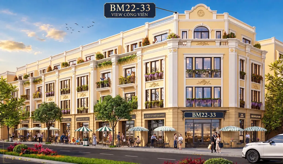 Phối cảnh minh họa căn BM22-33