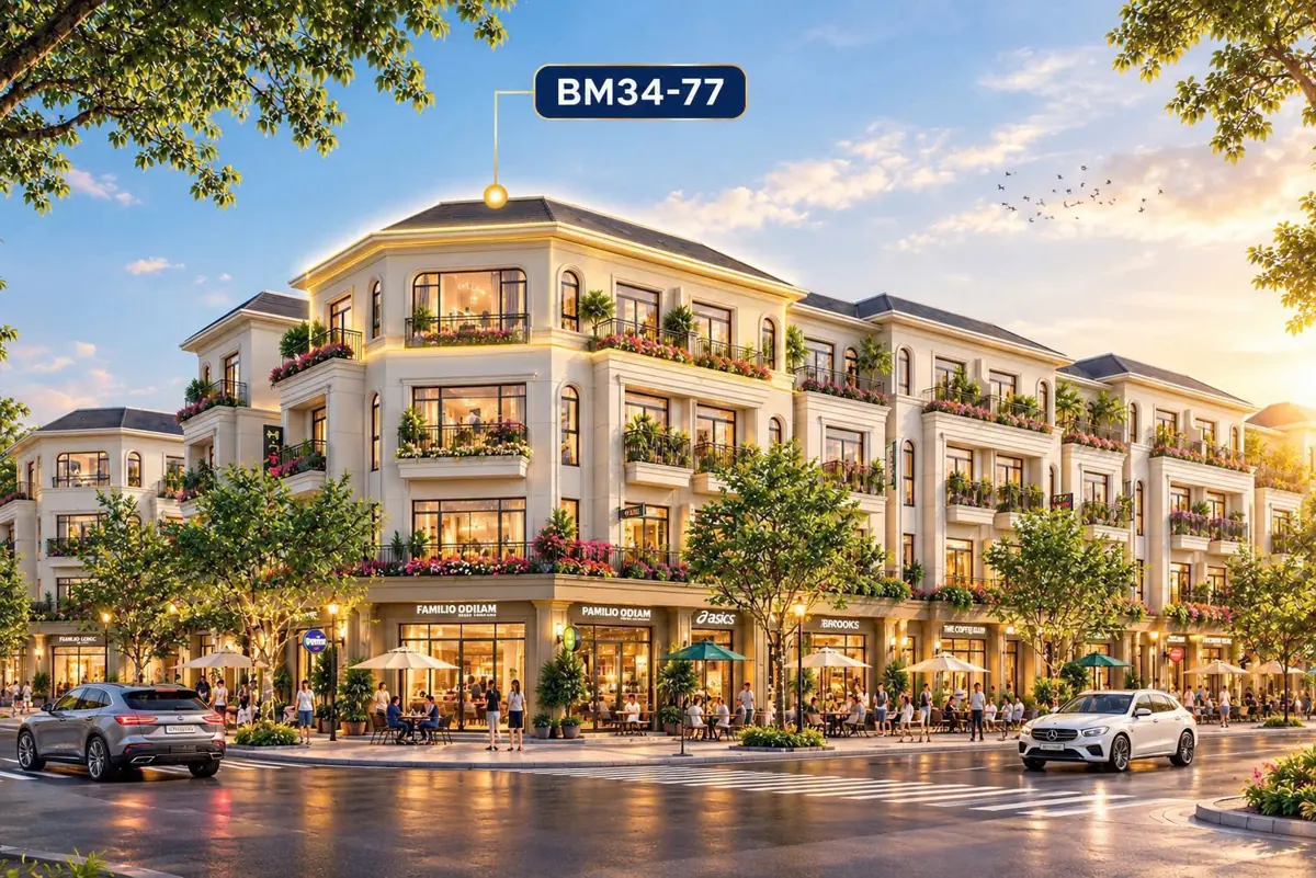 Phối cảnh minh họa căn BM34-77