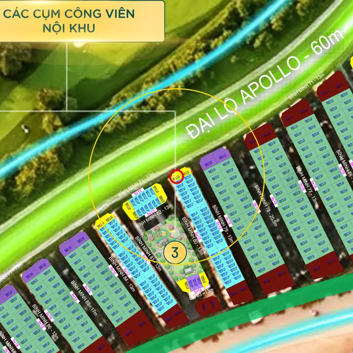 Vị trí lô BM71-33 trên tổng mặt bằng
