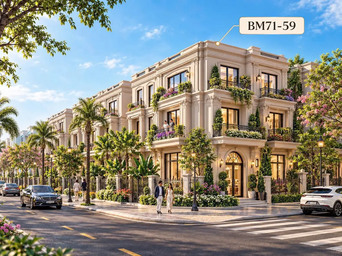 Phối cảnh minh họa căn BM71-59