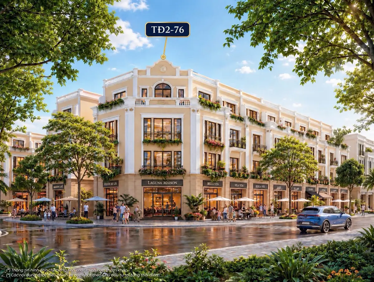 Phối cảnh minh họa căn TĐ2-76