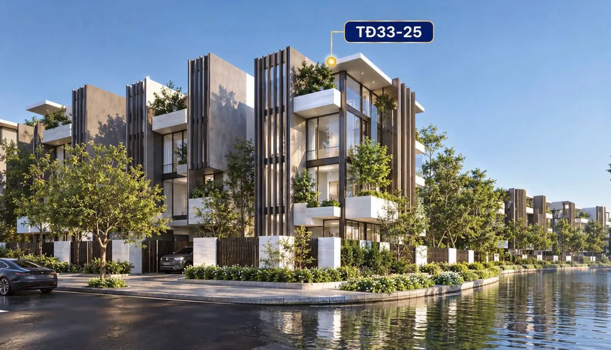 Phối cảnh minh họa căn TĐ33-25